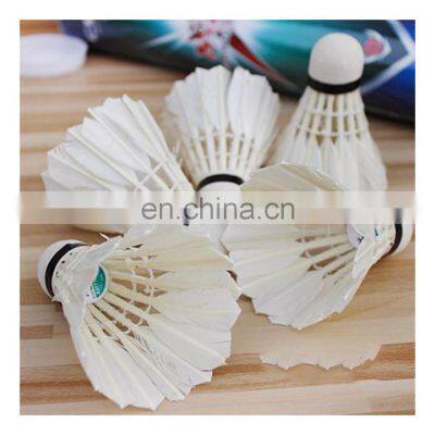 6 Pcs/Set Badminton Shuttlecocks Goose Feather Badminton Balls Outdoor Sports Accessories Durable Pcs/Set