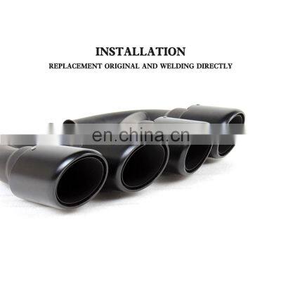 304 Steel Oval V8 Car Muffler Pipes for Porsche Cayenne 958 Turbo GTS Sport 11-14 photo-4