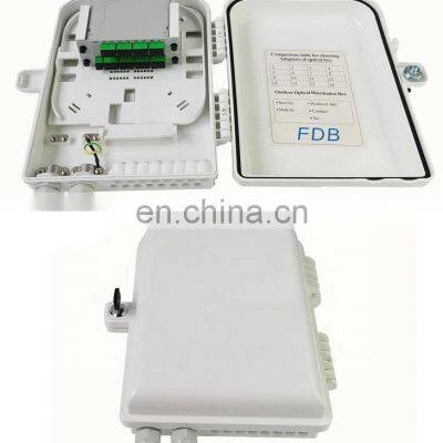 16 Fiber Distribution Box PC ABS SPLICE TRAY fiber termination box 16 PORTS FDB