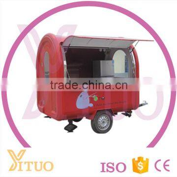 2016 China Mobile Food Cart, Fast Food Kiosk Truck, Food Trailer Carts Coffee Vending For Sale