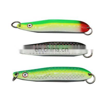 OEM customization 3g  7g 10g Luminous Fishing Jigging Metal Spoon Fish Lure  for Russia