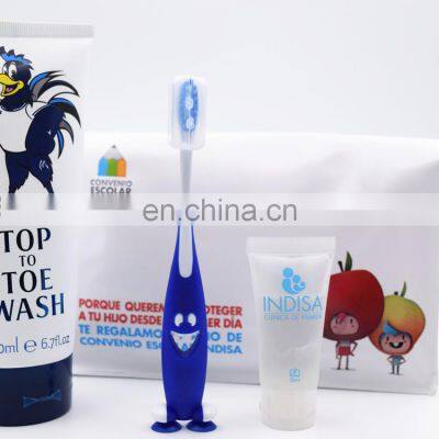 2019 hot sale kids amenity  guest hygiene  set tear free formula set for kids