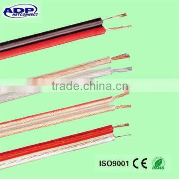 red transparent pvc sheath speaker cable