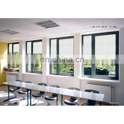 custom modern house automatic window blind double glazed windows with built-in shutter