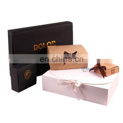 Cheap Price Ribbon Close 3 Piece Corrugated Origami Fold up Shipping Gift Packaging Box