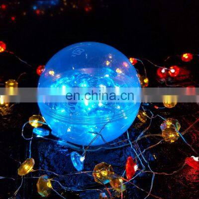 Decorative outdoor patio string lights 50 LED battery christmas string lights