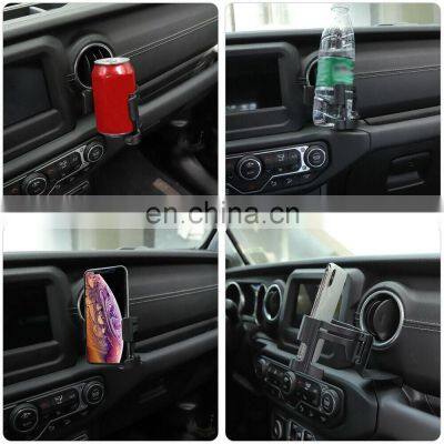Universal Multi-Function Mobile Phone Mount Cup Holder Bolt-on Stand Bracket for Jeep Wrangler JL 2018+ Drink Holder Accessories photo-2