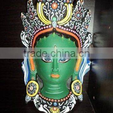 Decorative wall Hanging Green Tara Mask