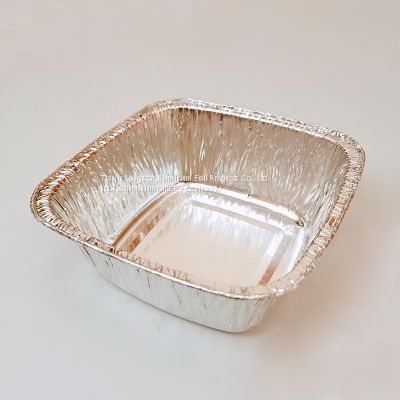 250ml Square Aluminum Tin Foil Tableware  Cake Bowl