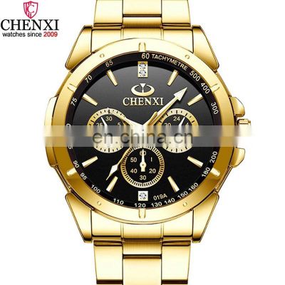 Chenxi 019A Cheap Price Women Men Quartz Wrist Watches Steel Waterproof Custom OEM Watch Low Moq