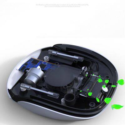 Portable USB Solar Powered Car Air Purifier Hepa Filter PM2.5 Formaldehyde Removal Anionic Oxygen Smoke for Office Desktop photo-5