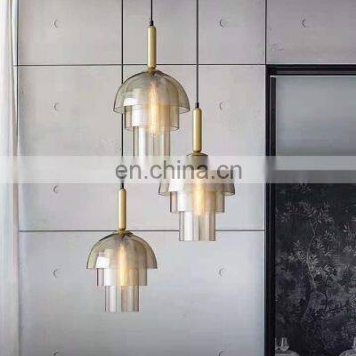 Nordic Style Modern Glass LED Pendant Light For Living Room Bedroom Aisle Loft Decoration Chandelier