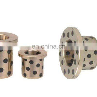 Steam and Ship Machine Solid Lubricating Bushing Composed of Brass Copper Alloy and Graphite CNC Machining Flange Bushing. photo-4