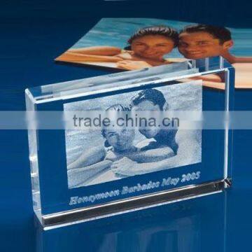 3D laser crystal wedding gifts 3d crystal laser engraving gifts engraved laser gift