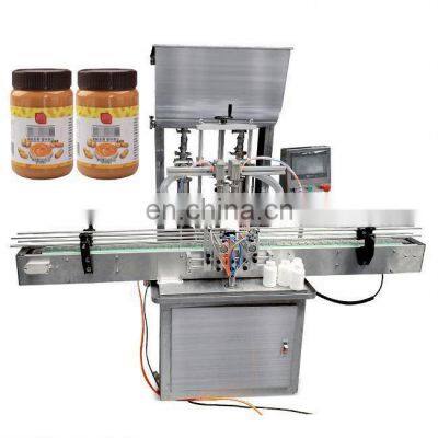 Semi-Automatic High Viscosity Peanut Butter Lotion Cream Jam Bottle Piston Pump Honey Thick Liquid Paste Filling Machine photo-4