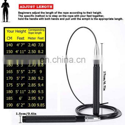 High Speed Skipping Rope Tangle-Free With Self-Locking Screw-Free Design Rope-Adjustable (2 Cables) Aluminum Alloy Non Slip Hand photo-4