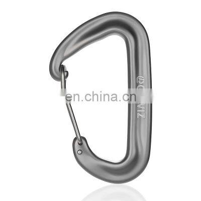 JRSGS Carabiner Clips Aluminium Snap Hook 12KN Ultra-Light Climbing Carabiner Customized the LOGO S7801S