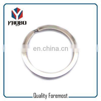 Manufacture Quality Metal Iron Stainless Steel Light Golden Flat Split Key Rings Ring photo-5