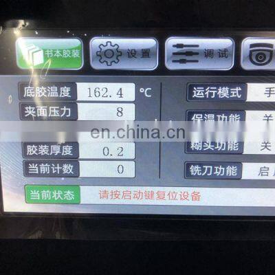 UK5 Semi Automatic Hot Thermal Glue Spine Book Binder, Hotmelt Eva Glue Notebook Binding Machine