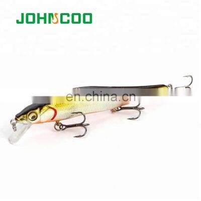 JOHNCOO Professional Fishing Lure 98mm 9.8g Top Water Wobbler Minnow Bass Pike Bait Swimbait
