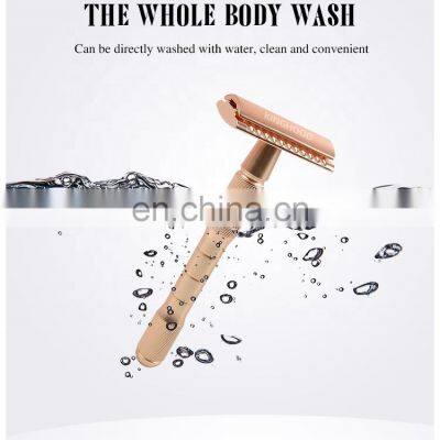 OEM Manufacture Double Edge Butterfly Razor With Non-slip Handle photo-3