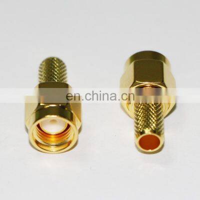 SMA-J-1.5 Male Connector Gold with crimp GPS Antenna Connector