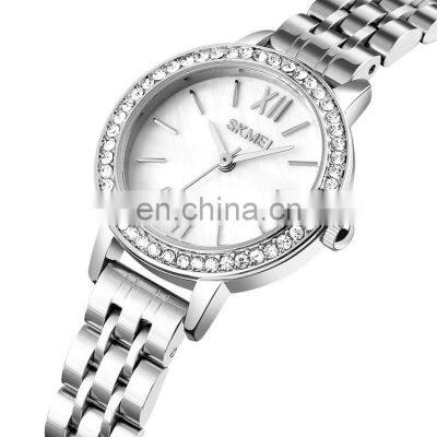 New Arrival Skmei 1711 Wholesale Fashion Designer Lady Watch Women Wristwatch Stainless Steel Quartz Strap