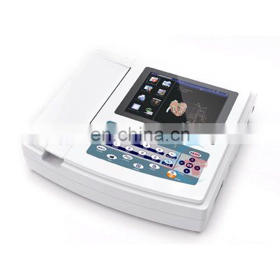 HC-H004B Cheap price Hospital Digital 3 6 12 channel ecg machine Electrocardiograph for sale