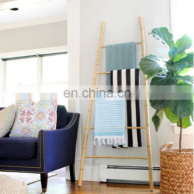 Hottest trend 2023 Bamboo Ladder Rack decorative Bamboo towel ladder manufacturer Wholesale Made in Vietnam