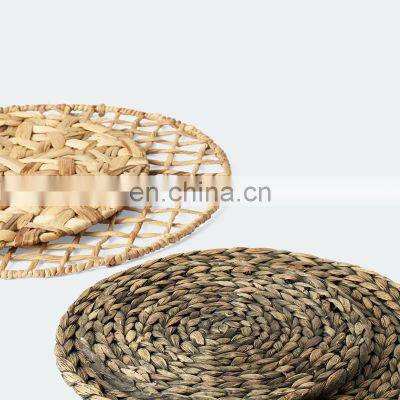 Decorative Set 100% Natural Water Hyacinth Material Wall Art Design Woven Straw Cozy Decor Home Wholesale Made in Vietnam photo-4