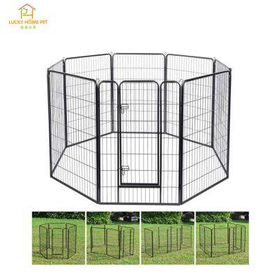 Manufatcter heavy duty playpen dog,animal run heavy duty metal dog playpen tall dog pen indoor