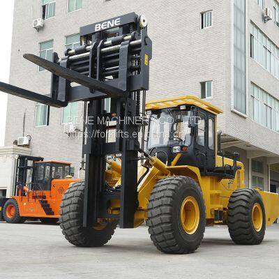 BENE 20ton Articulated Rough Terrain Forklift 20T 4X4 Off-road Forklift Truck ROPS photo-4