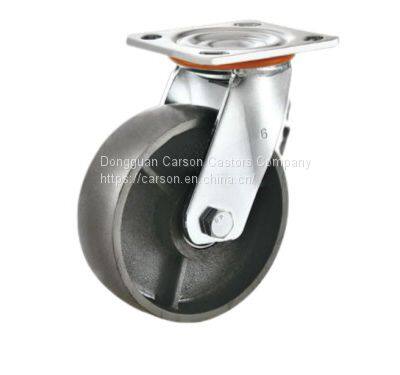 4'' Top Plate Cast Iron Trolley Wheels (350kg)