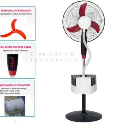 Water Mist Fan New Model 16inch Water Spray Stand Fan(Wechat:13510231336)