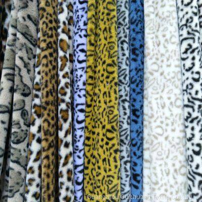 Guichuang Textile has been supplying a large amount of leopard point plush jacquard plain lamb cashmere in stock for many years