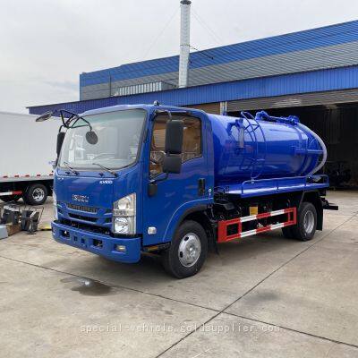 The 5-ton suction truck adopts Isuzu chassis