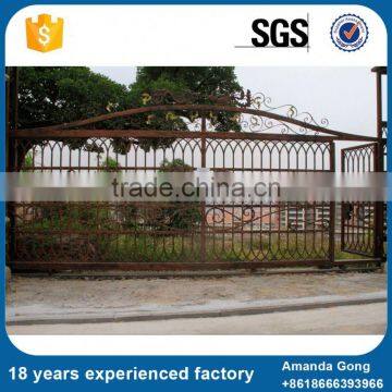 A Variety Of Capacity High Security Galvanized Steel Wrought Garden Iron Gate photo-3