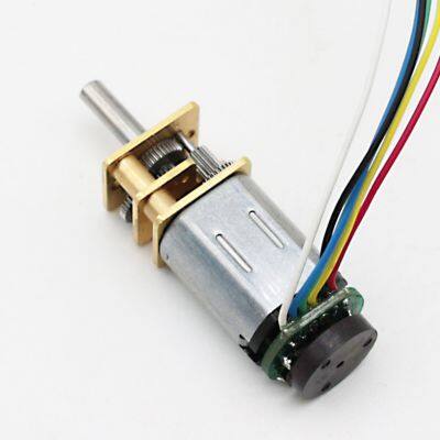 12V 24V GA12-N20 12mm Dia Micro DC Reduction Motor With Hall Encoder