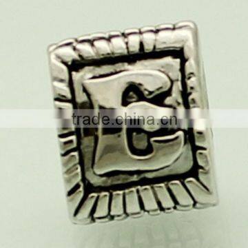 Hot sels metal beads popular letter beads