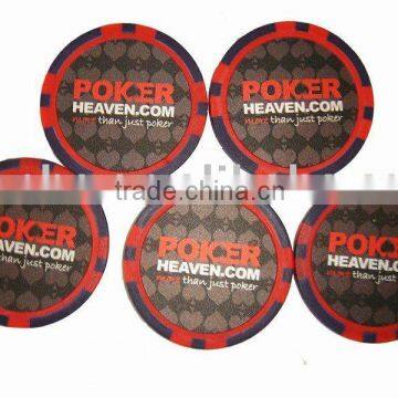 8g poker chips with stickers