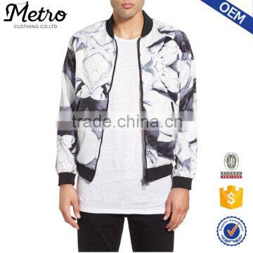 Wholesale Allover Print Sublimation Zip Up Bomber Jackets