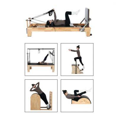 Body Pilates Reformer Set Balanced Professional Yoga Fitness Wood Pilates Machine Bed Chair Equipment for Home Workout photo-5