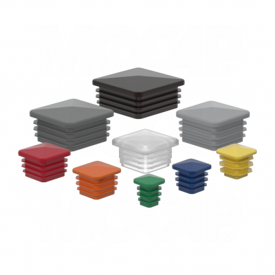 MOCAP Injection Molded 32x32mm 50x50mm Black square Steel Tube Pipe Fittings Plastic Pyramid Cap SQPM, SQPS Series