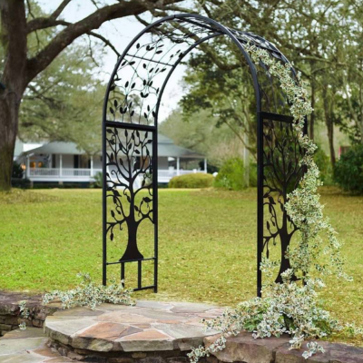 Arc de treillis en fer forgé pour cl?ture de jardin pour les plantes grimpantes