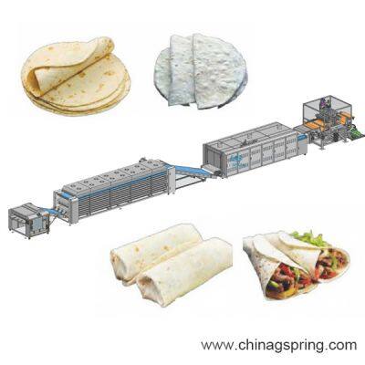 Автоматическая машина для изготовления тортильи. Линия производства тортильи. Промышленная машина для изготовления кукурузных/пшеничных тортиль. Оборудование для обработки лепешек