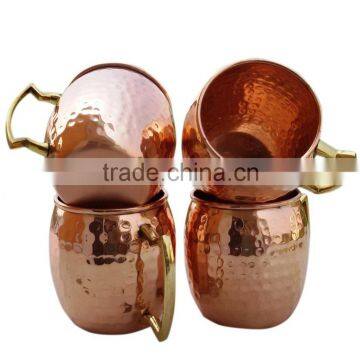 16oz/18oz Copper Tisan Barrel Hammered Copper Moscow Mule Mug/Copper Mug Quality Choice photo-2