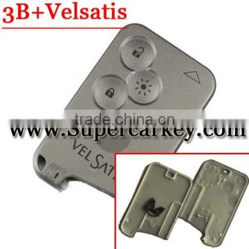 Best quality Replacement 3 button Key Card Shell/Case For Renault Velsatis