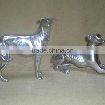 Metal Greyhound Pair