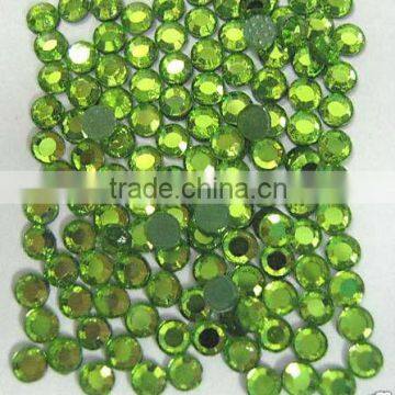 Rhinestone Hot Fix Iron on SS10(3mm) Peridot Rhinestud