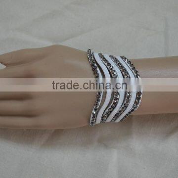 Wholesale Multi Stripped Genuine Leather Bracelets